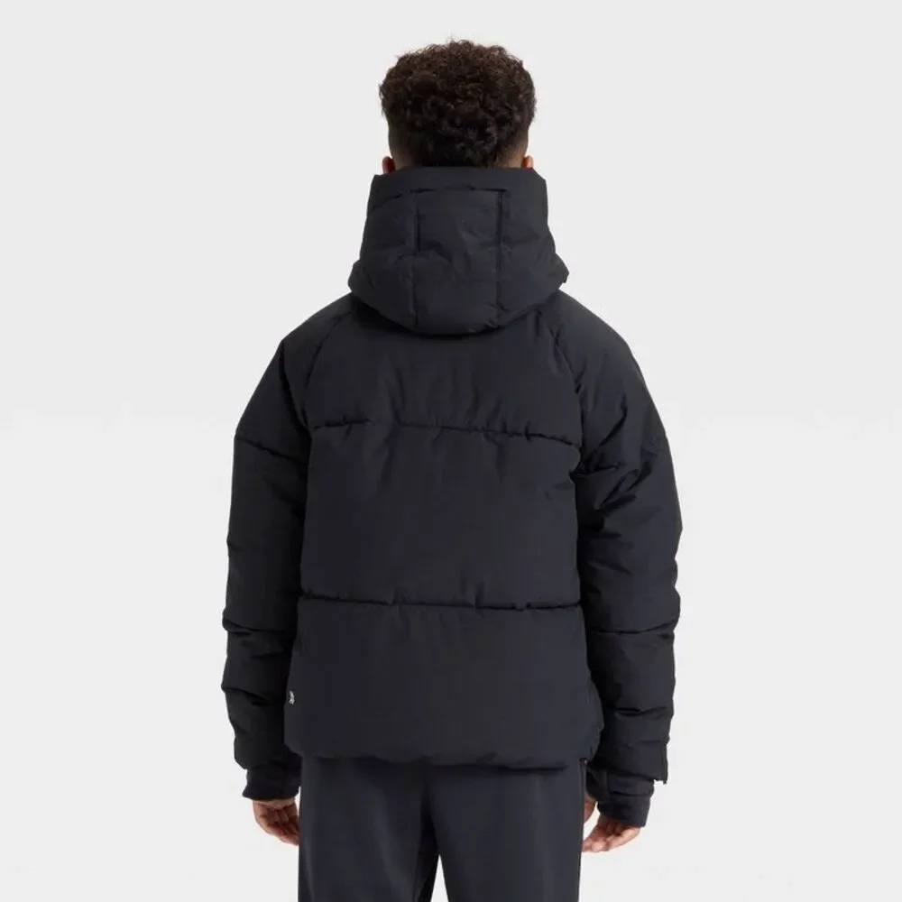 Boys' Puffer Jacket - All In Motion Black XS